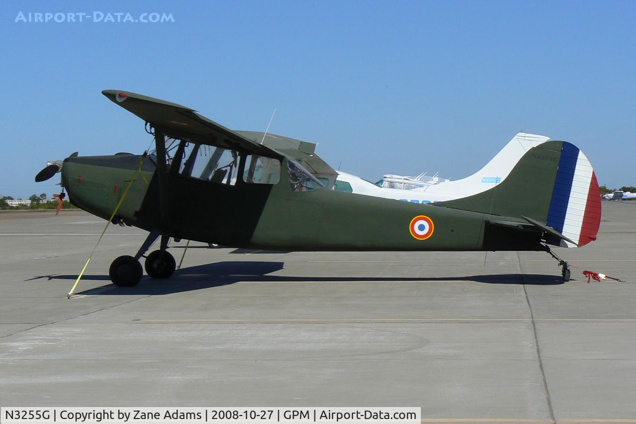 N3255G, 1957 Cessna L-19E Bird Dog C/N 24531, Former French Bird Dog at Grand Prairie Municipal