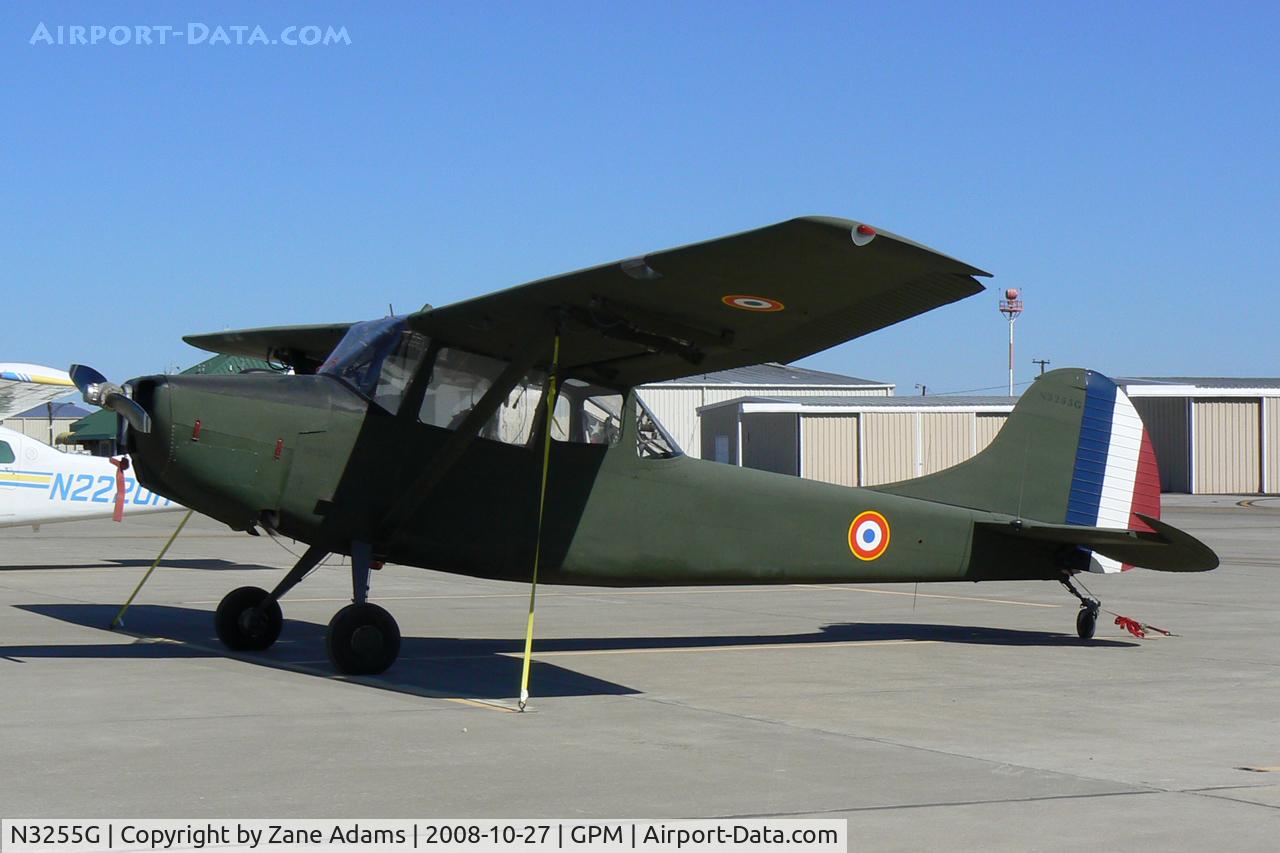 N3255G, 1957 Cessna L-19E Bird Dog C/N 24531, Former French Bird Dog at Grand Prairie Municipal