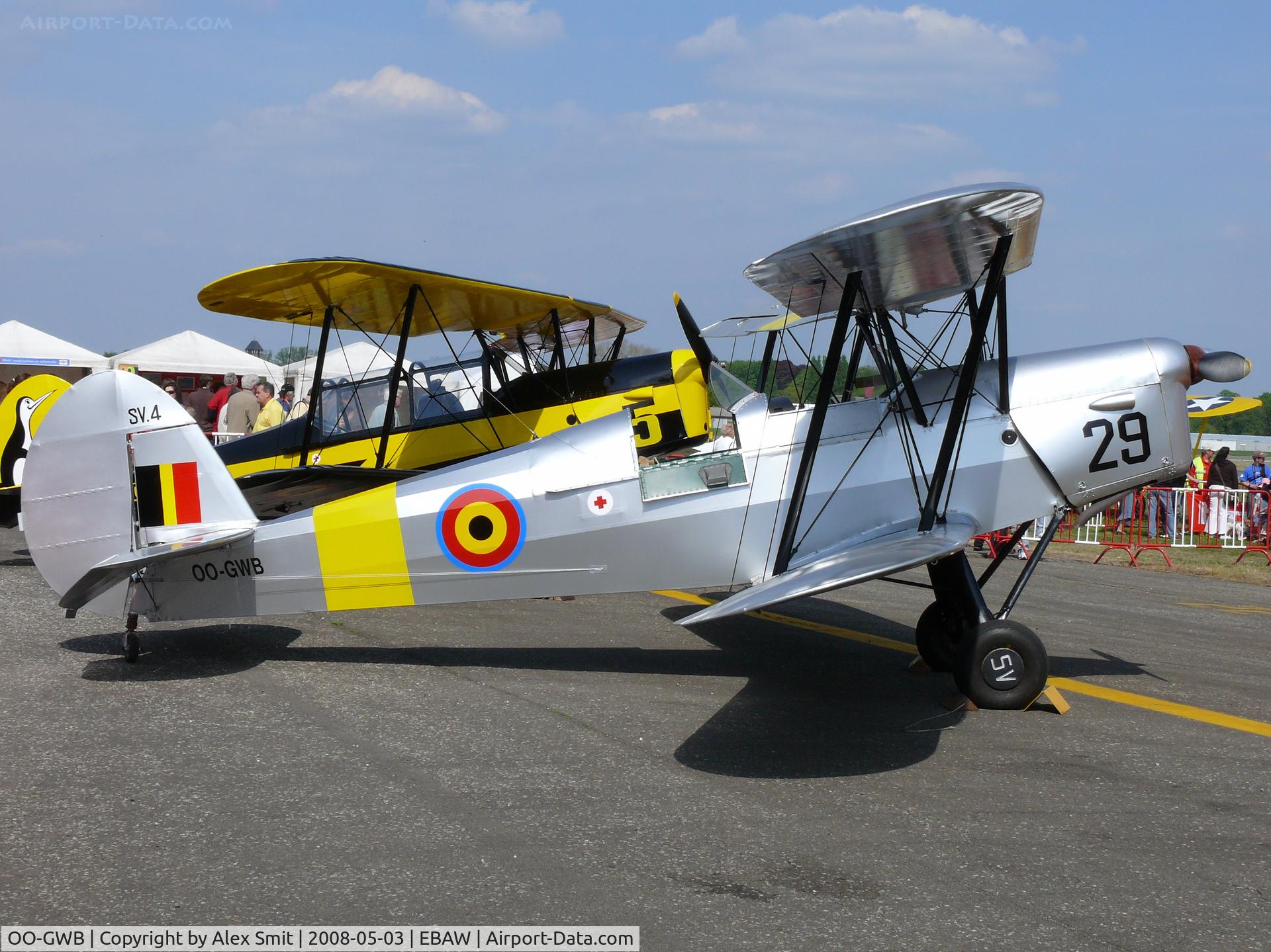 OO-GWB, 1951 Stampe-Vertongen SV-4B C/N 1171, Stampe Vertongen SV-4B OO-GWB