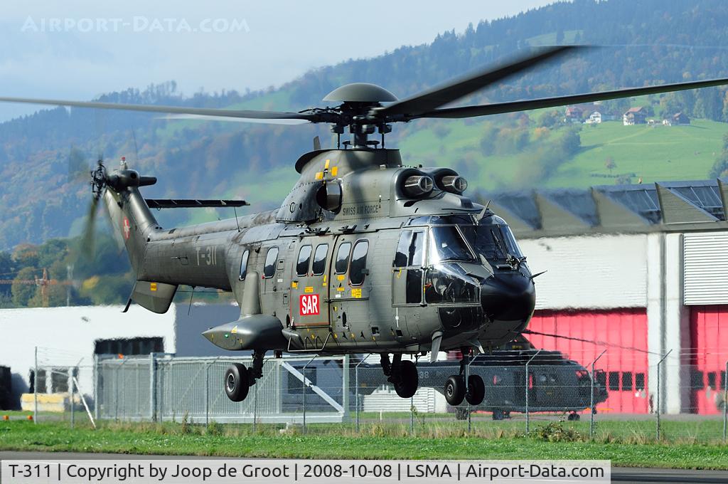 T-311, 1987 Aerospatiale TH89 Super Puma (AS-332M1) C/N 2216, The Super Puma is frequently used for SAR duties in the mountains. It co-operates closely with the Rega air ambulances.