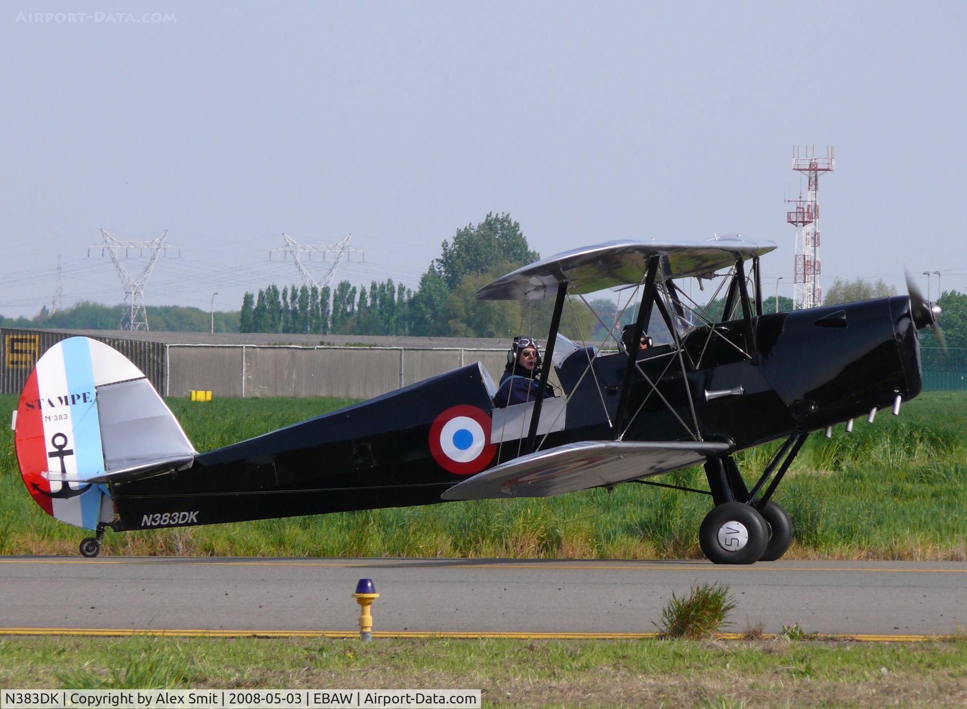 N383DK, 1952 Nord Stampe SV-4C C/N 383, Stampe Vertongen SNCAN/SV-4C N383DK