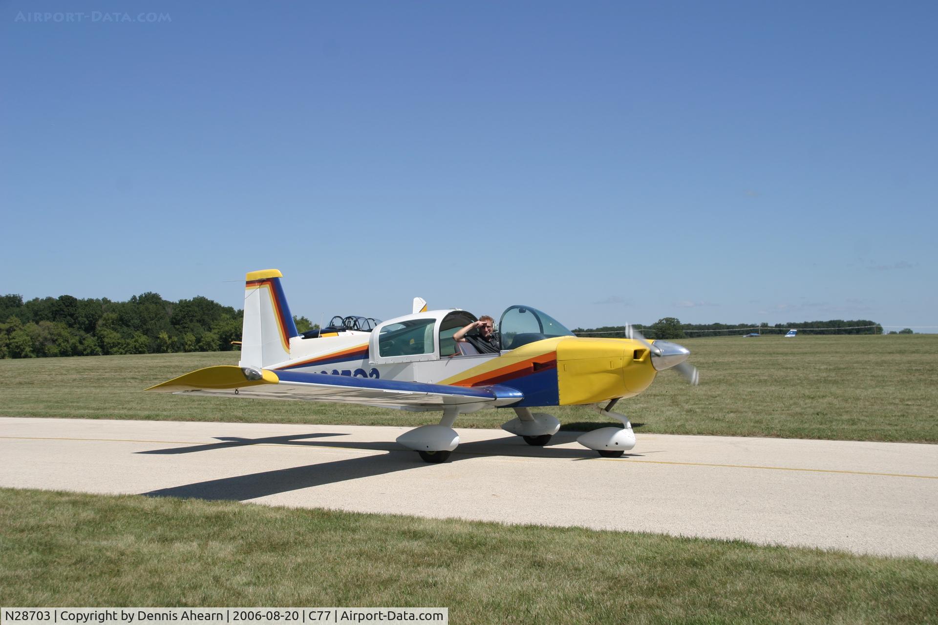 N28703, 1978 Grumman American AA-5B Tiger C/N AA5B0765, Poplar Grove,IL