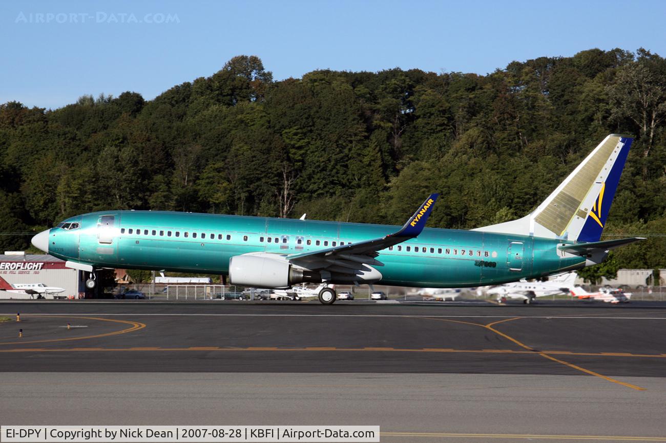 EI-DPY, 2007 Boeing 737-8AS C/N 33615, Arriving from KRNT as N1781B