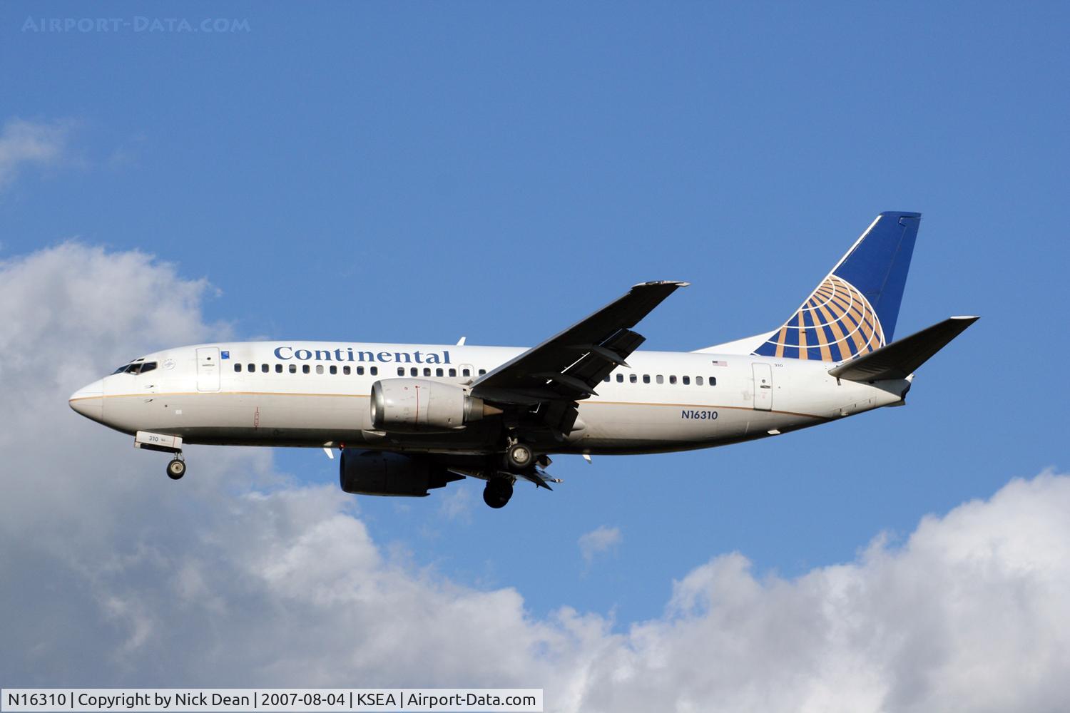 N16310, 1985 Boeing 737-3TO C/N 23361, /