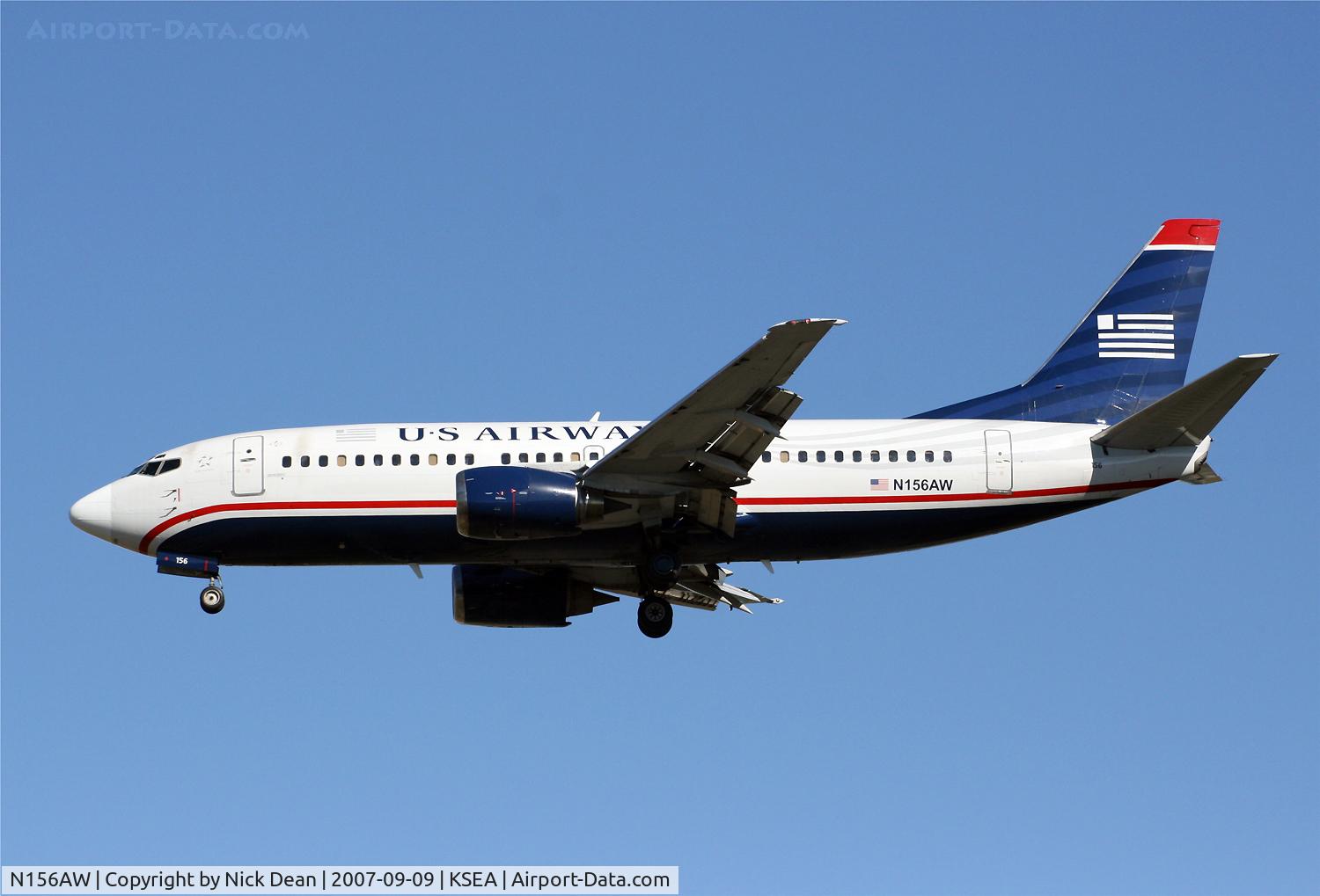 N156AW, 1987 Boeing 737-3G7 C/N 23778, /