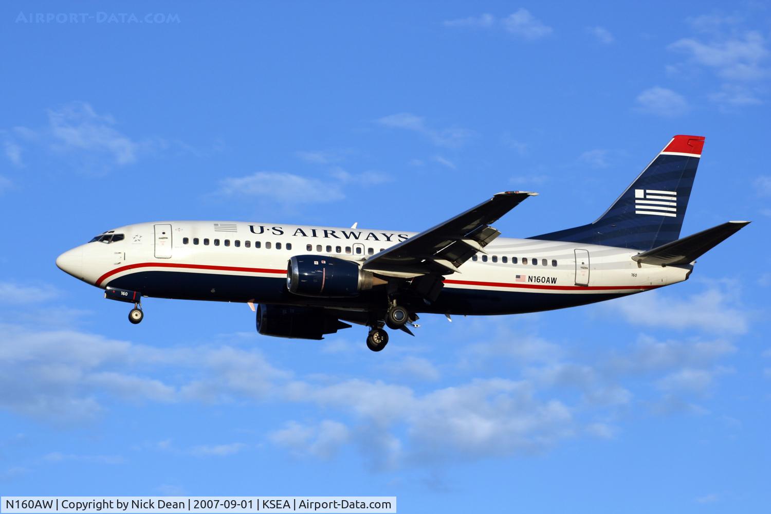 N160AW, 1988 Boeing 737-3G7 C/N 23782, /