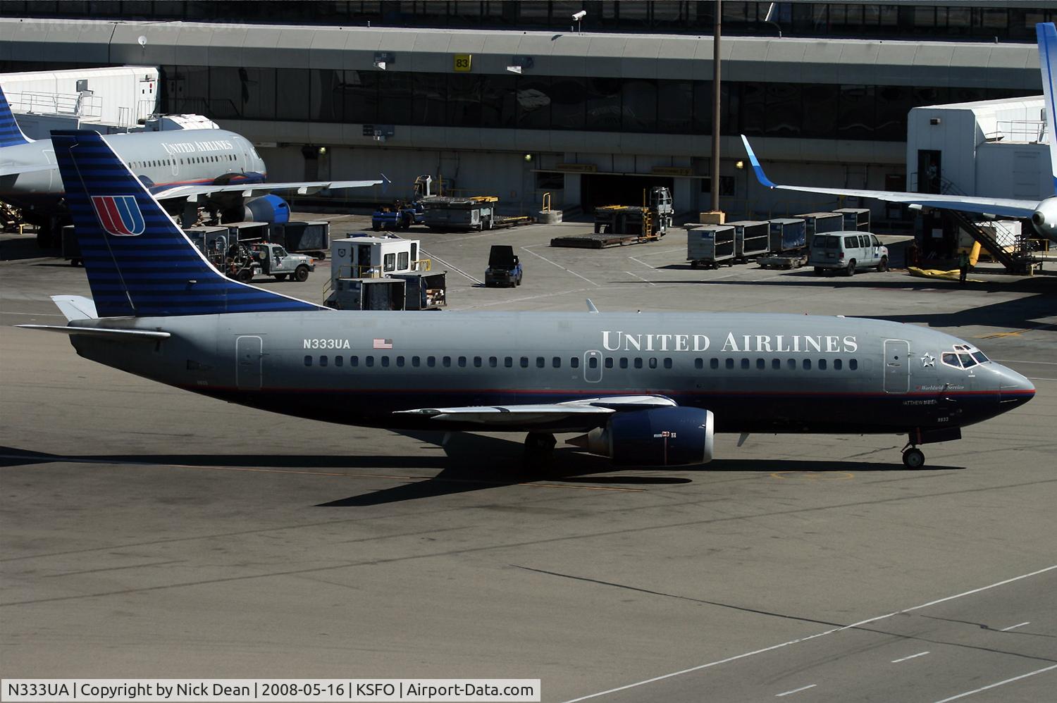 N333UA, 1988 Boeing 737-322 C/N 24228, /
