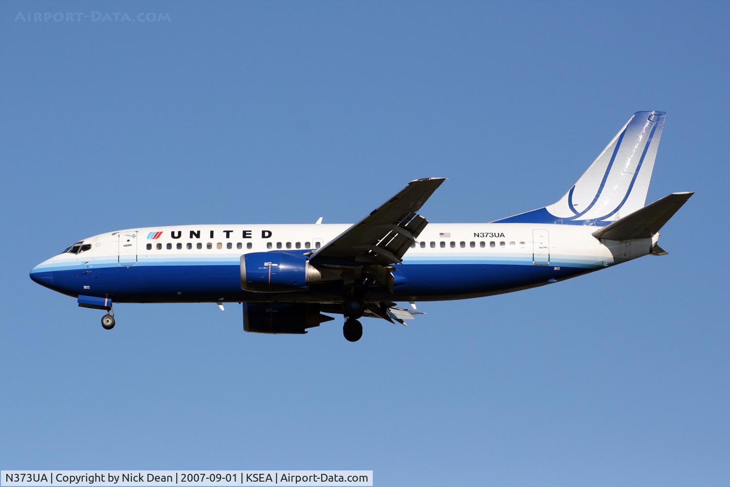 N373UA, 1989 Boeing 737-322 C/N 24638, /