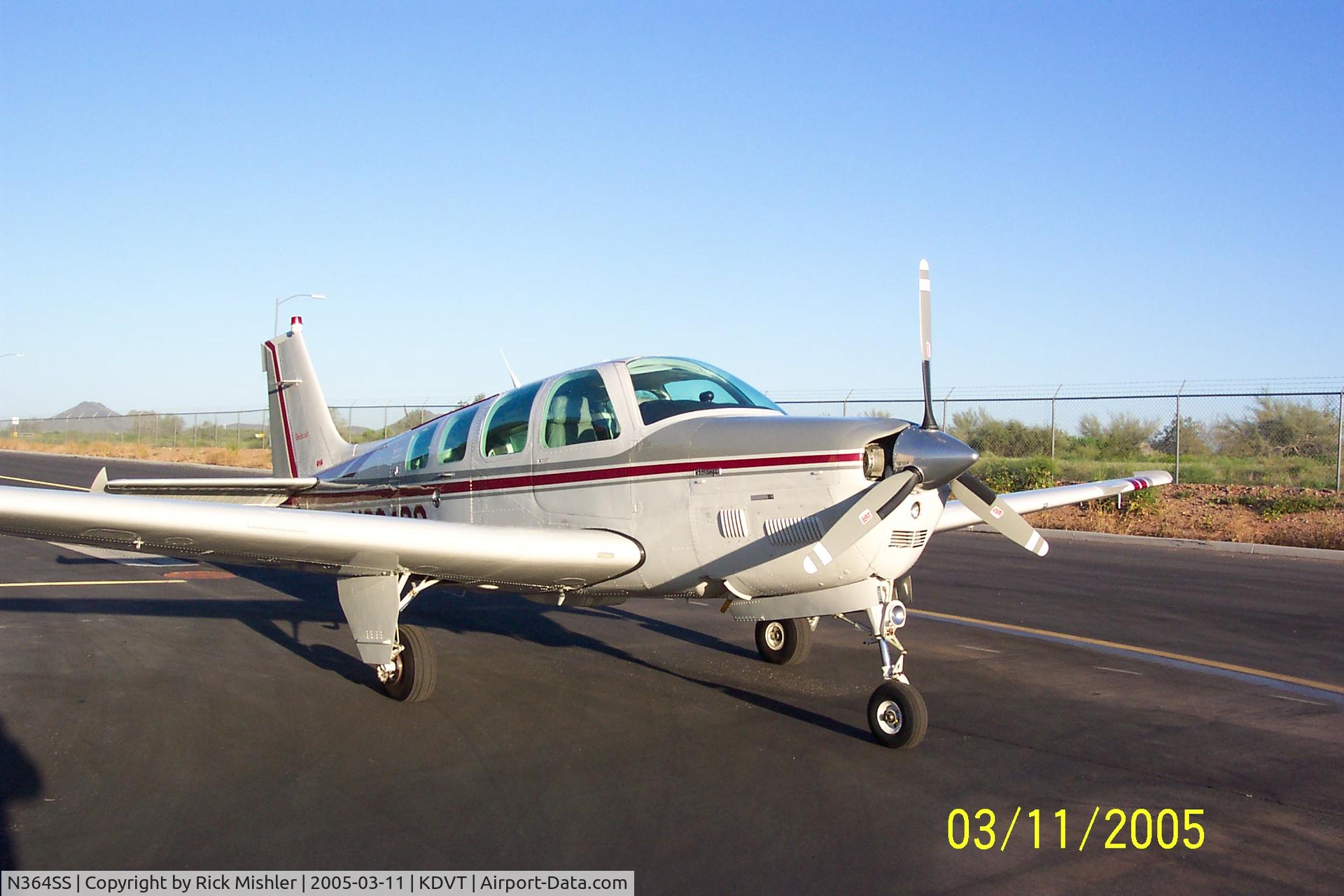 N364SS, 1992 Beech B36TC Bonanza C/N EA-542, photo by previous owner