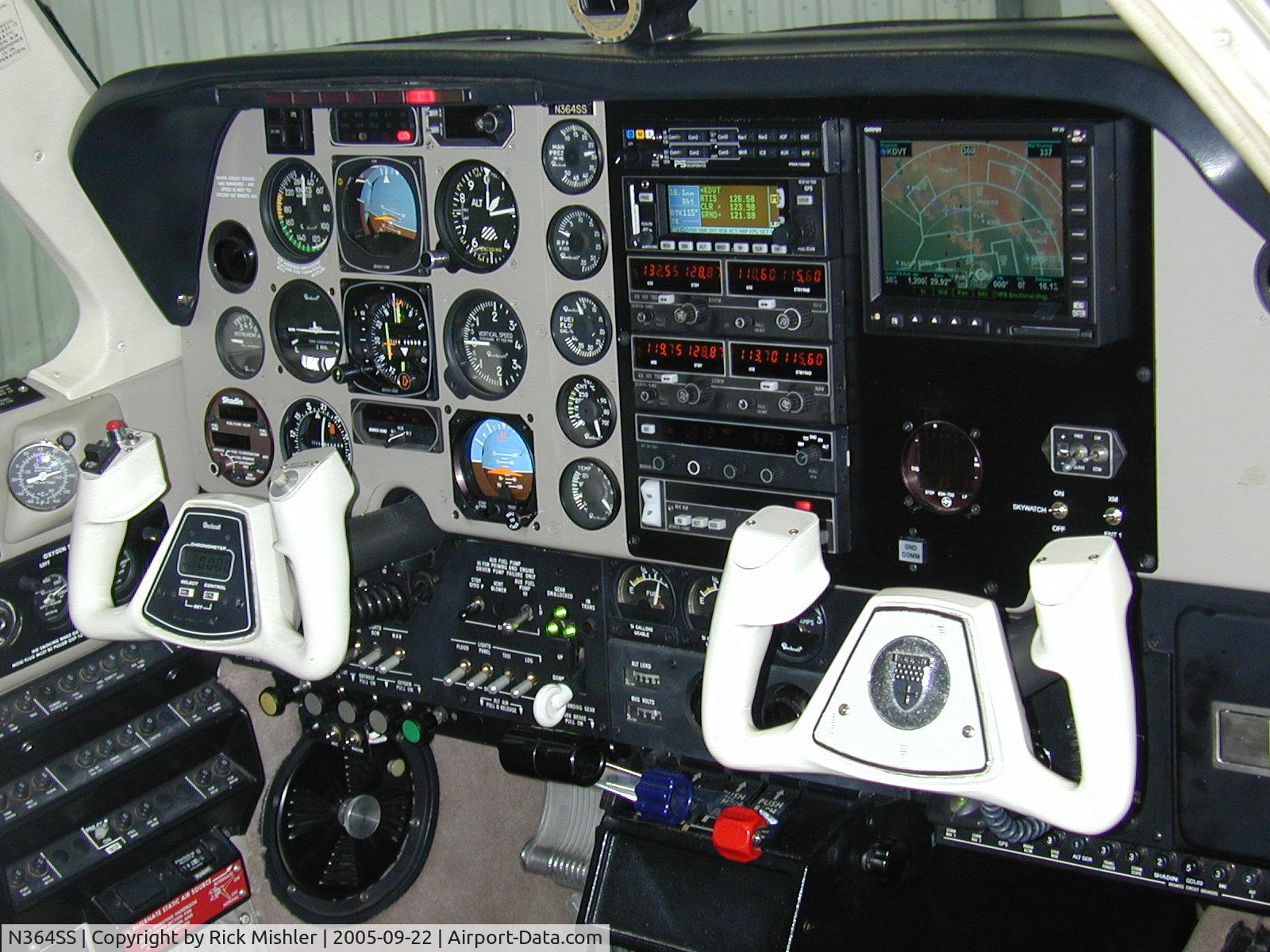 N364SS, 1992 Beech B36TC Bonanza C/N EA-542, panel prior to upgrade in 2008