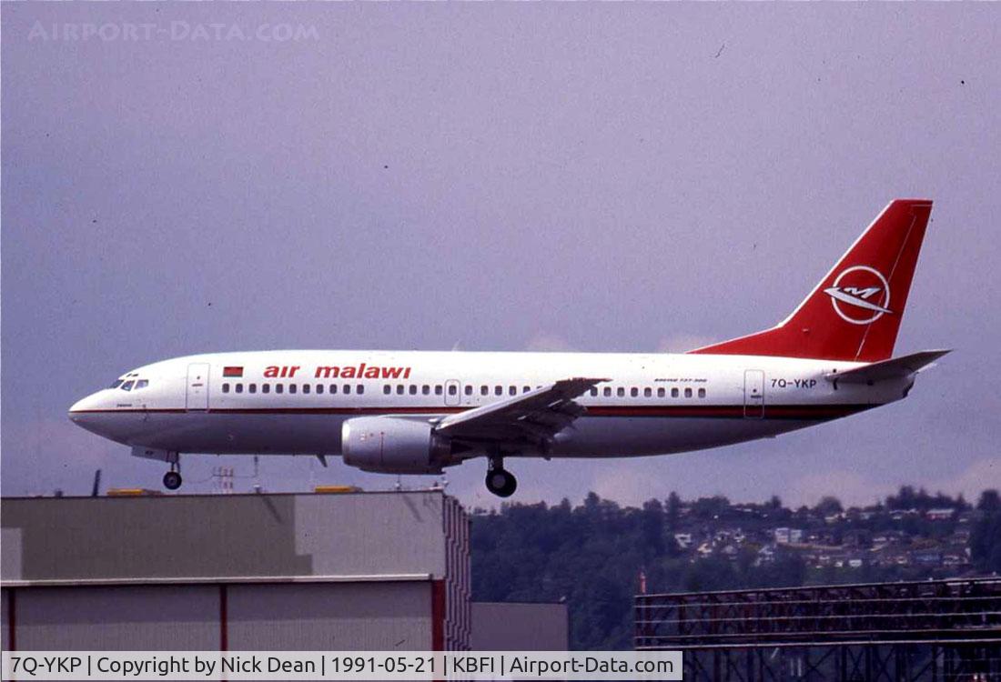 7Q-YKP, 1991 Boeing 737-33A C/N 25056, Scanned from a slide