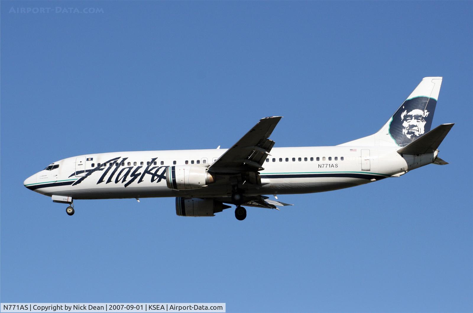 N771AS, 1993 Boeing 737-4Q8 C/N 25104, KSEA