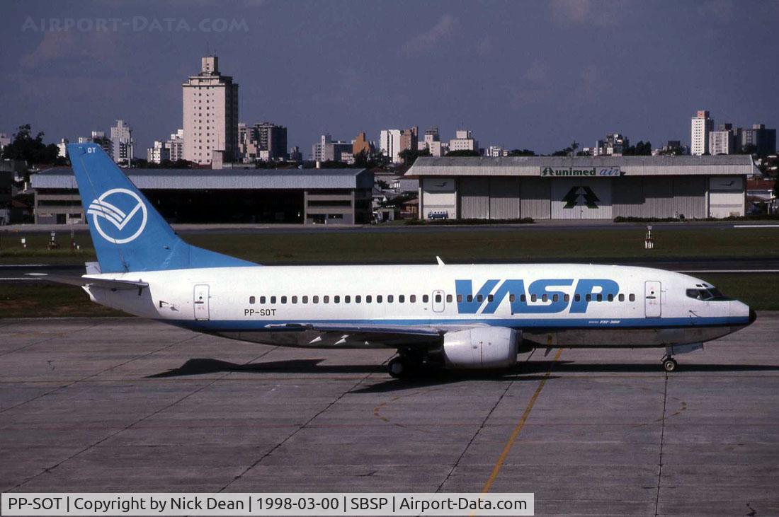PP-SOT, 1991 Boeing 737-3L9 C/N 25150, Scanned from a slide