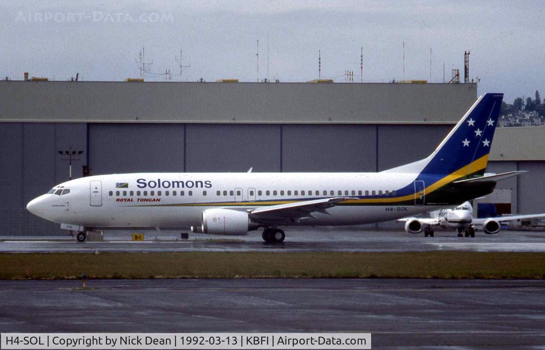 H4-SOL, 1992 Boeing 737-4Q8 C/N 25163, Pity about the weather but another one of those rare Boeings