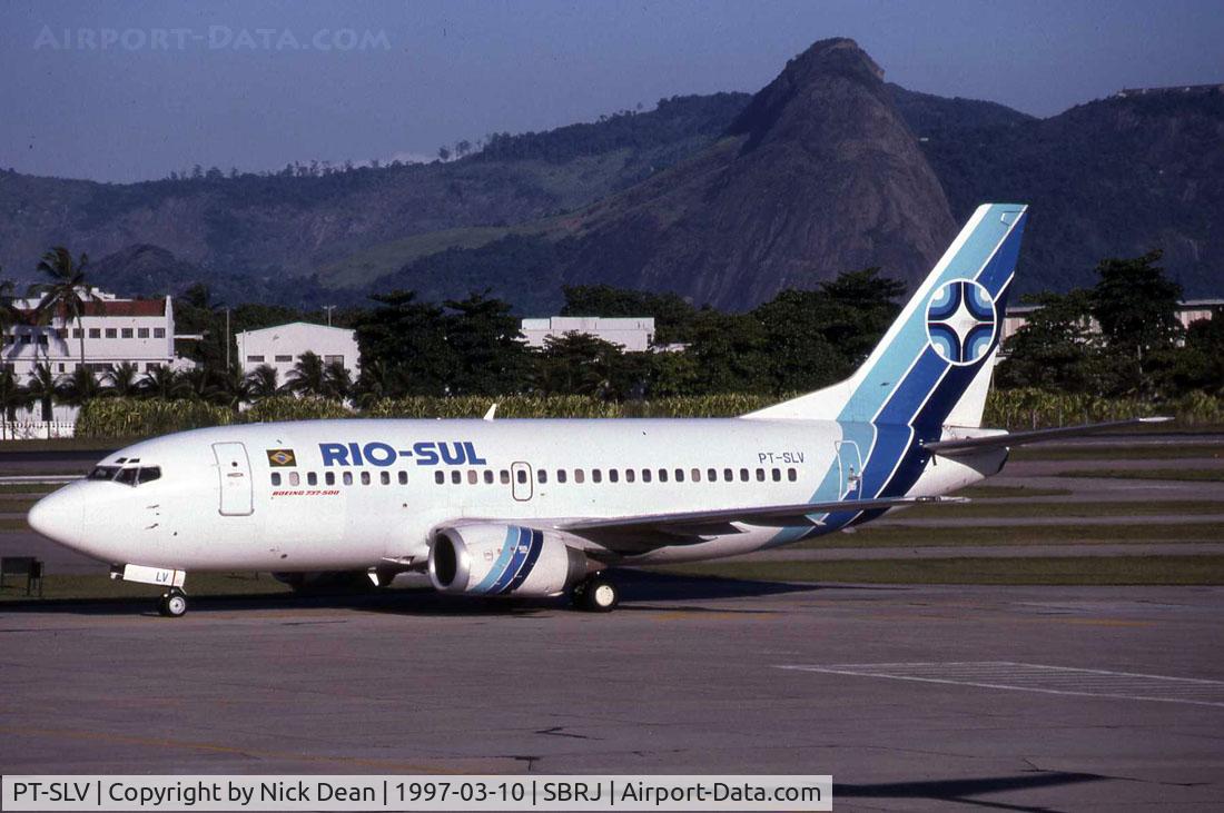 PT-SLV, Boeing 737-5Y0 C/N 25189/2240, Scanned from a slide on my first trip to Rio