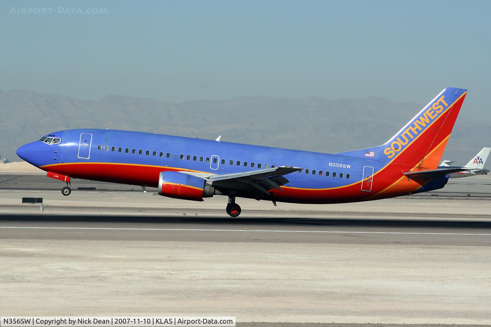 N356SW, 1991 Boeing 737-3H4 C/N 25251, /