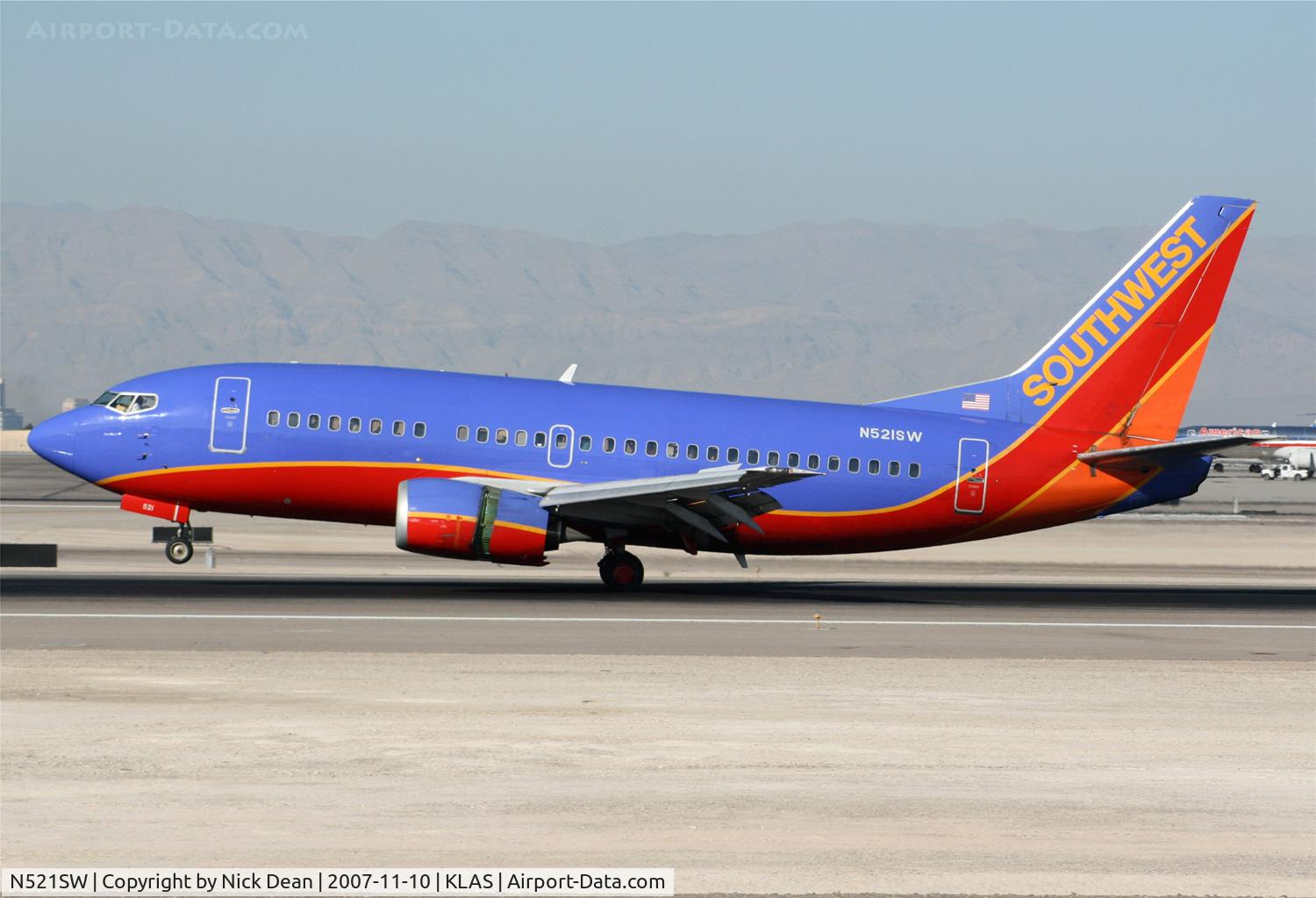 N521SW, 1991 Boeing 737-5H4 C/N 25320, /