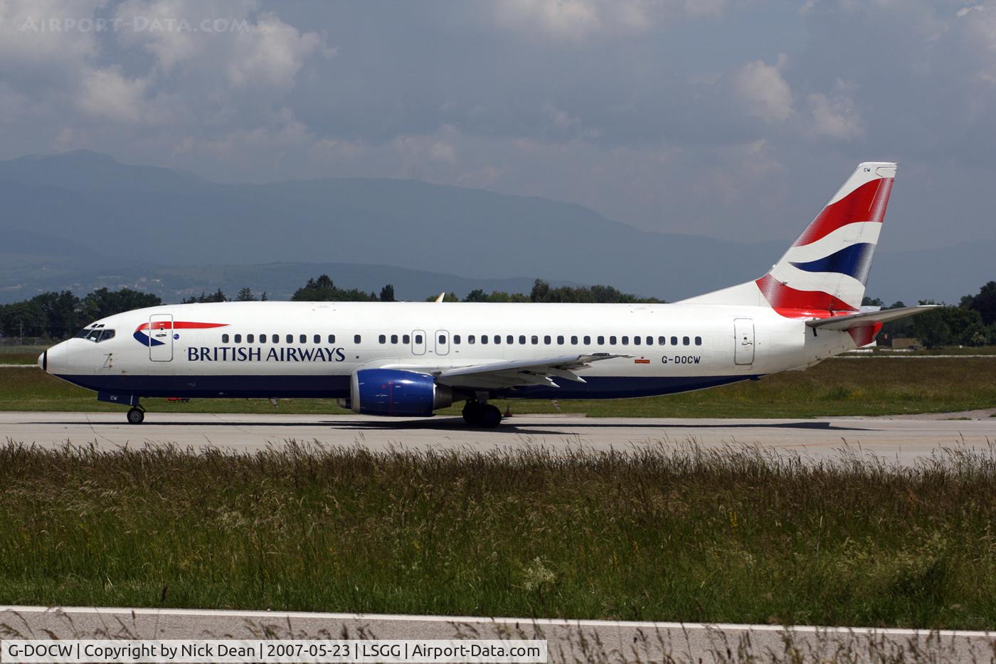 G-DOCW, 1992 Boeing 737-436 C/N 25856, /