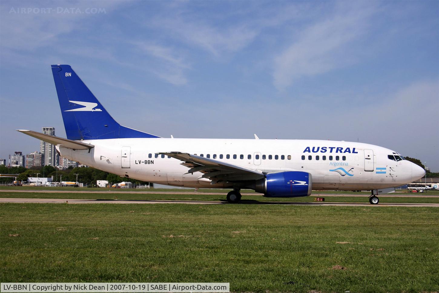 LV-BBN, 1993 Boeing 737-5H6 C/N 26454, /