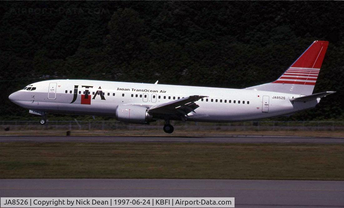 JA8526, 1997 Boeing 737-4Q3 C/N 26606, Scanned from a slide