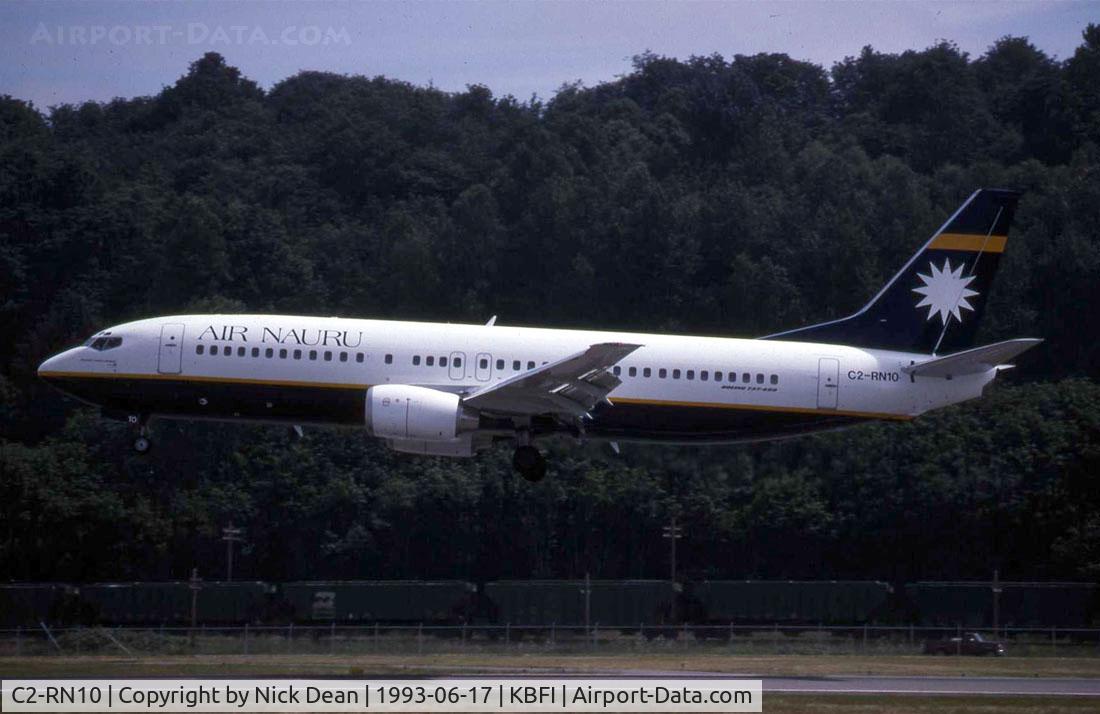 C2-RN10, 1993 Boeing 737-4L7 C/N 26960/2483, Scanned from a slide, one of those rareties from BFI