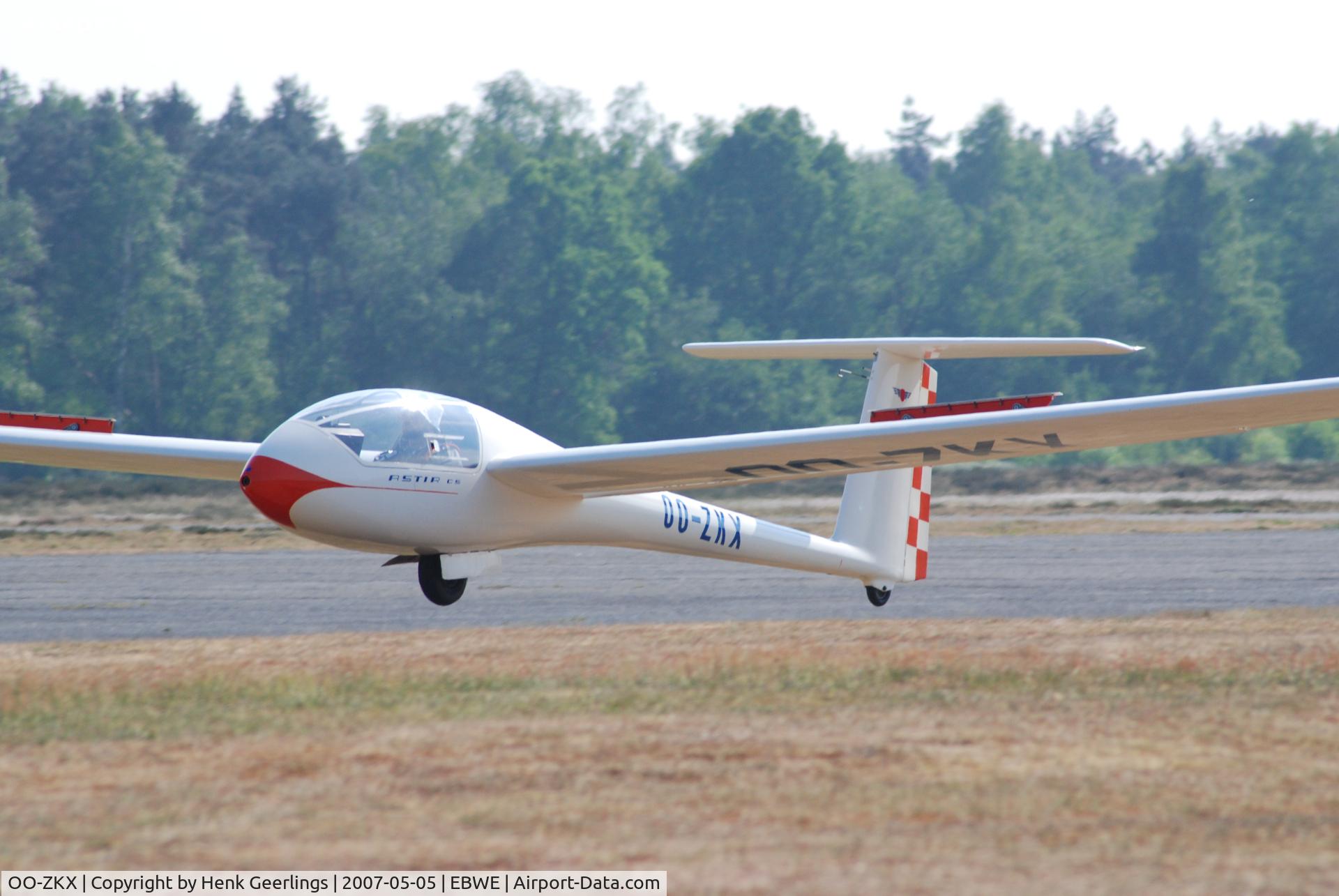 OO-ZKX, 1977 Grob G-102 Club Astir C/N 1426, Weelde Airport Glider Club