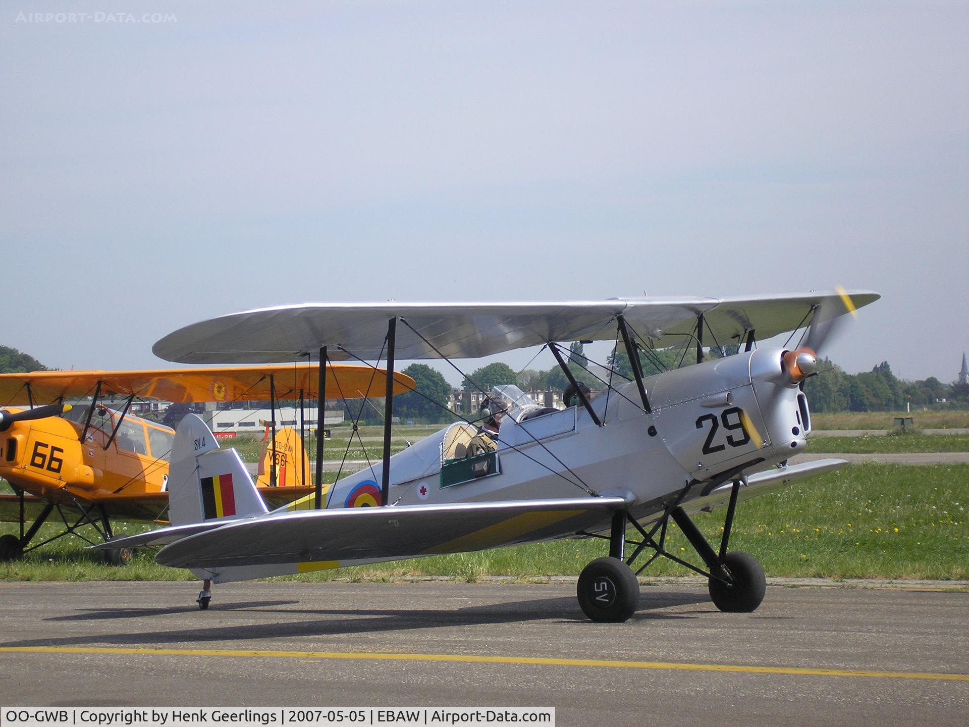 OO-GWB, 1951 Stampe-Vertongen SV-4B C/N 1171, Stampe Fly In - Deurne , Belgium , 2007