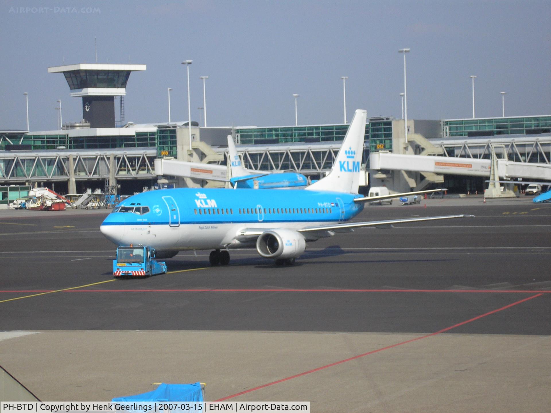 PH-BTD, 1992 Boeing 737-306 C/N 27420, Schiphol