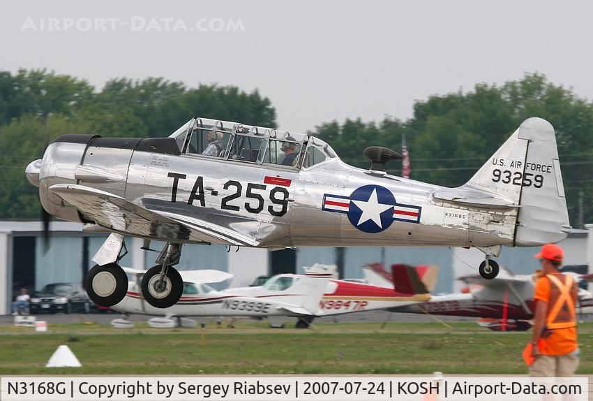 N3168G, 1949 North American T-6G Texan C/N 168-363, EAA AirVenture 2007