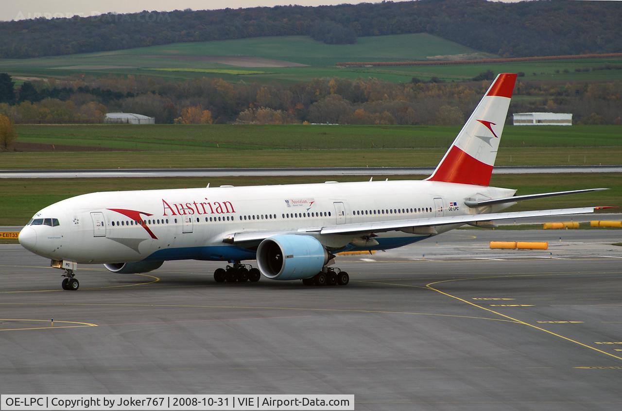 OE-LPC, 2002 Boeing 777-2Z9/ER C/N 29313, Austrian Airlines Boeing 777-2Z9(ER)