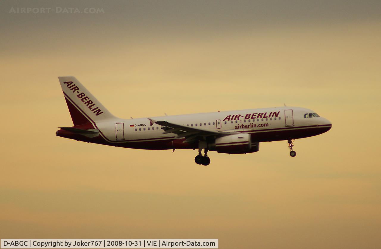 D-ABGC, 2005 Airbus A319-132 C/N 2468, Air Berlin Airbus A319-132