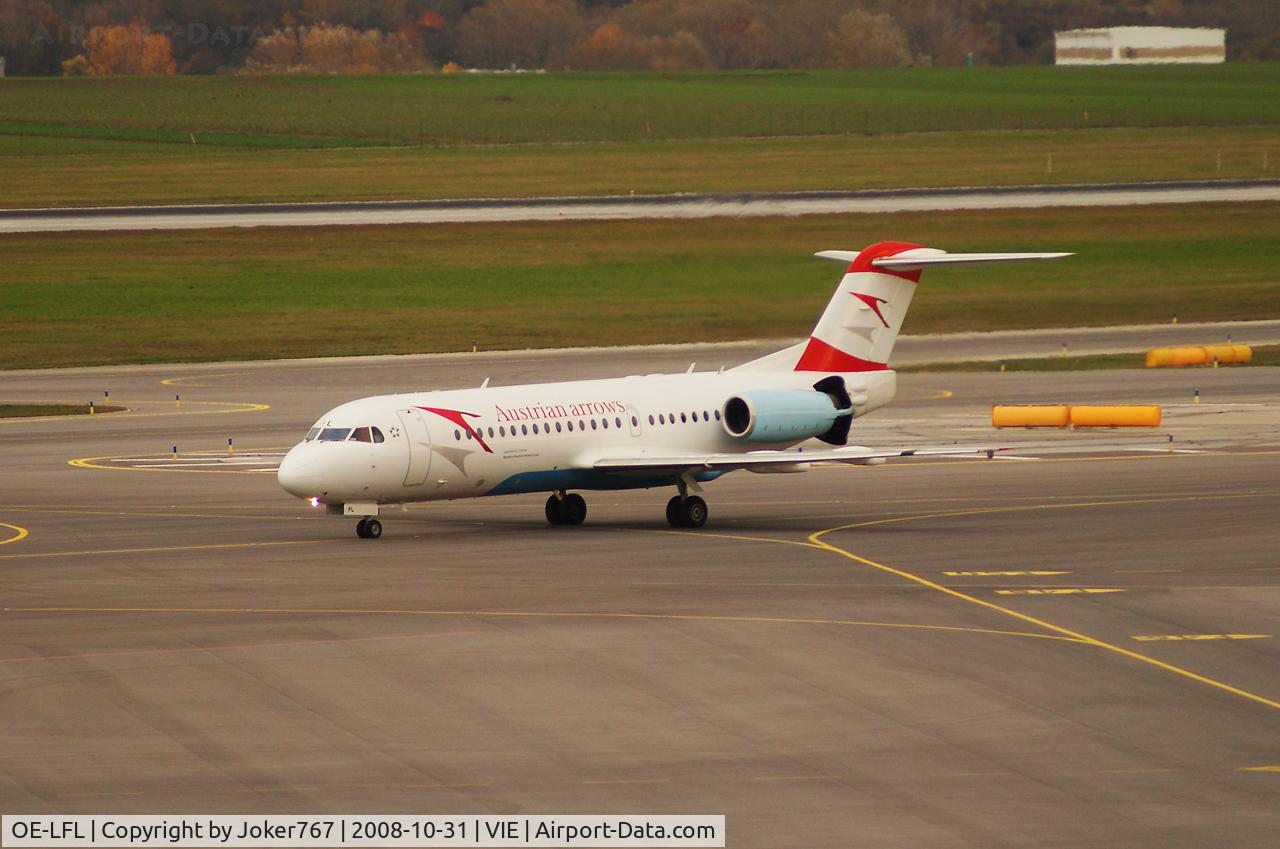 OE-LFL, 1995 Fokker 70 (F-28-0070) C/N 11573, Austrian arrows Fokker F-70