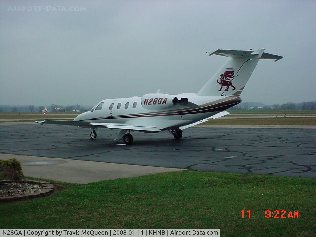 N28GA, 2008 Cessna 525B CitationJet CJ3 C/N 525B-0293, Parked on ramp...