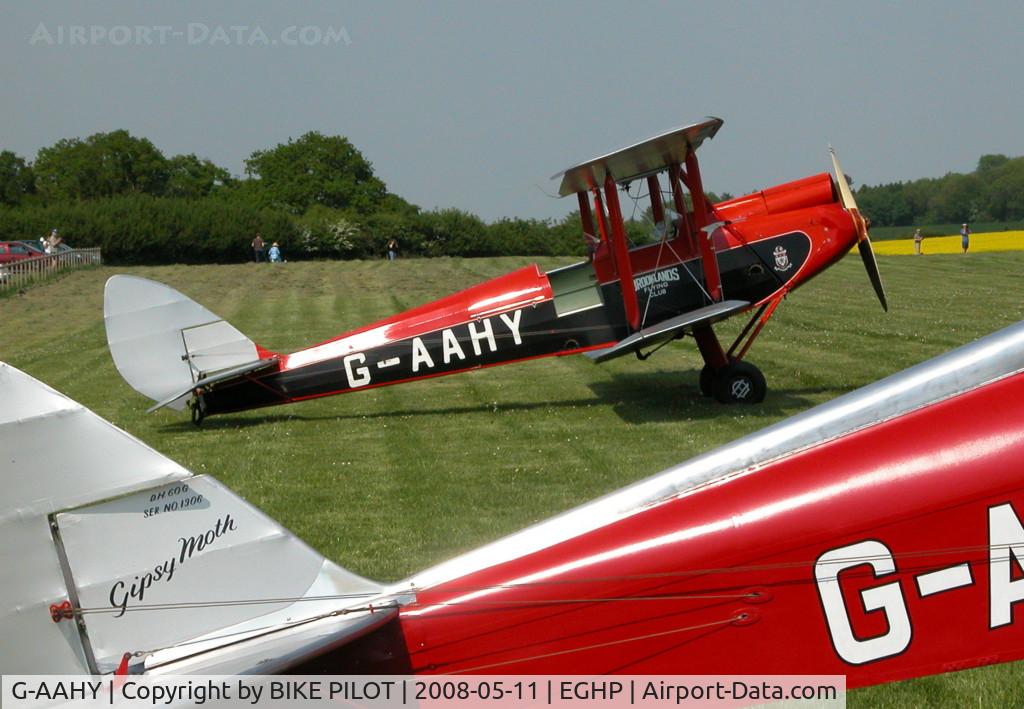 G-AAHY, 1929 De Havilland DH.60M Moth C/N 1362, POPHAM DEHAVILLAND FLY-IN 2008