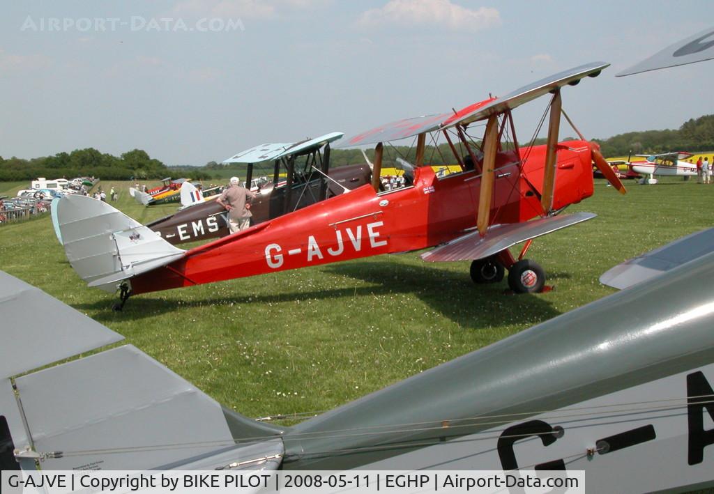 G-AJVE, 1942 De Havilland DH-82A Tiger Moth II C/N 85814, POPHAM DEHAVILLAND FLY-IN 2008