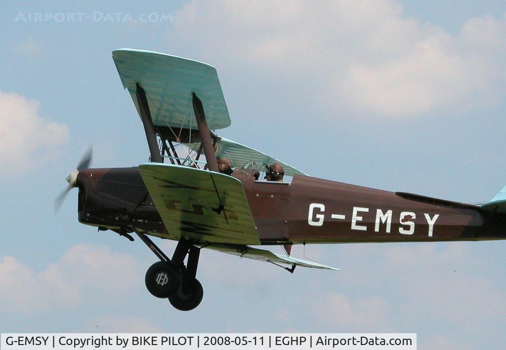 G-EMSY, 1940 De Havilland DH-82A Tiger Moth II C/N 83666, POPHAM DEHAVILLAND FLY-IN 2008