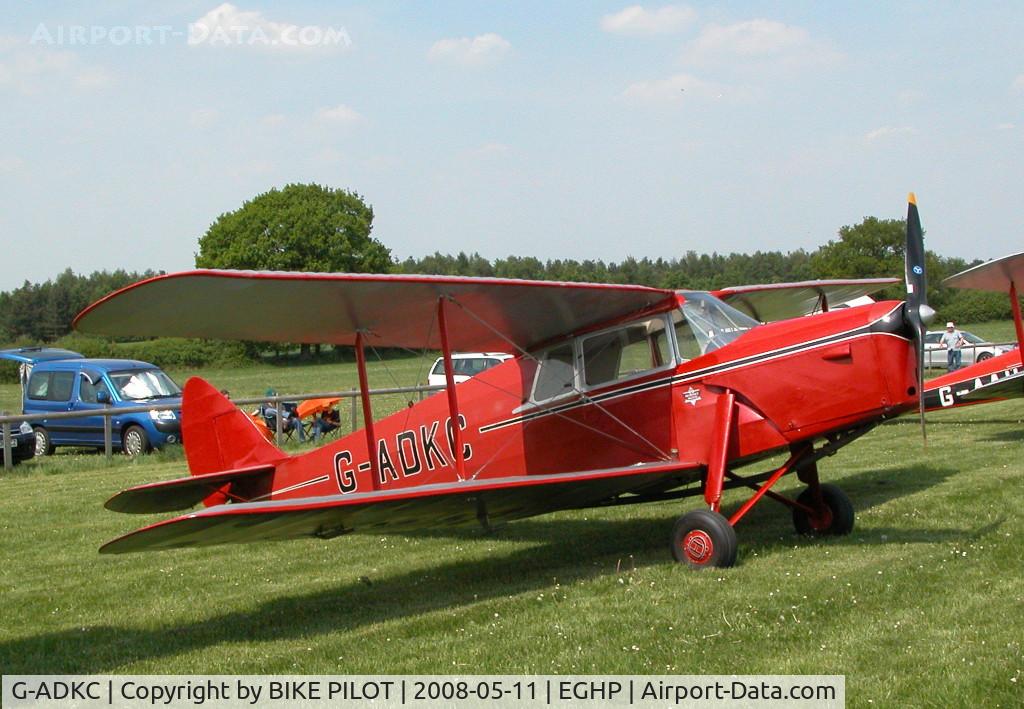 G-ADKC, 1936 De Havilland DH.87B Hornet Moth C/N 8064, POPHAM DEHAVILLAND FLY-IN 2008