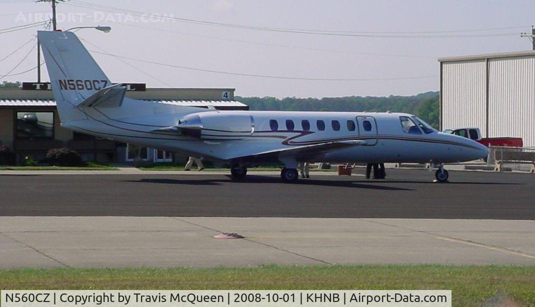 N560CZ, 1989 Cessna 560 C/N 560-0002, Parked on ramp in front of Terminal... Looking S/SW...