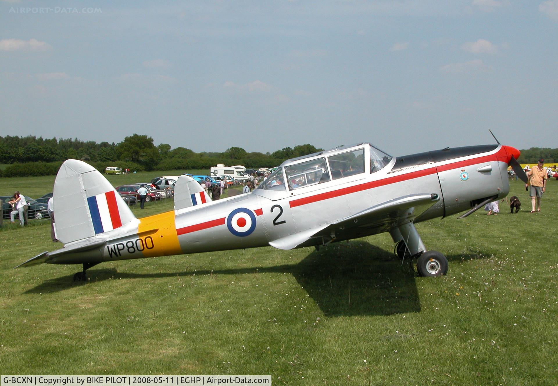 G-BCXN, 1952 De Havilland DHC-1 Chipmunk T.10 C/N C1/0692, AVIATION ARTIST MICHAEL TURNER'S CHIPPY AT THE DEHAVILLAND FLY-IN 2008