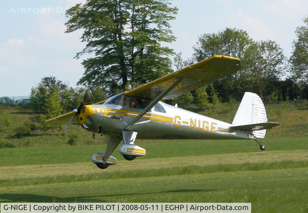 G-NIGE, 1946 Luscombe 8E Silvaire C/N 3525, POPHAM DEHAVILLAND FLY-IN 2008