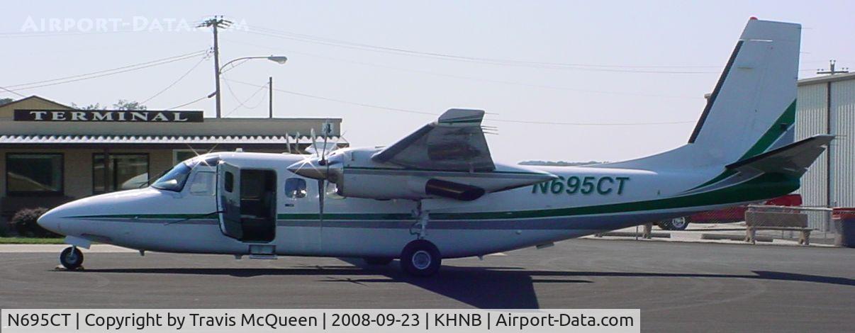 N695CT, Gulfstream Am Corp Comm Div 695A C/N 96096, Parked on ramp in front of Terminal... Looking South...