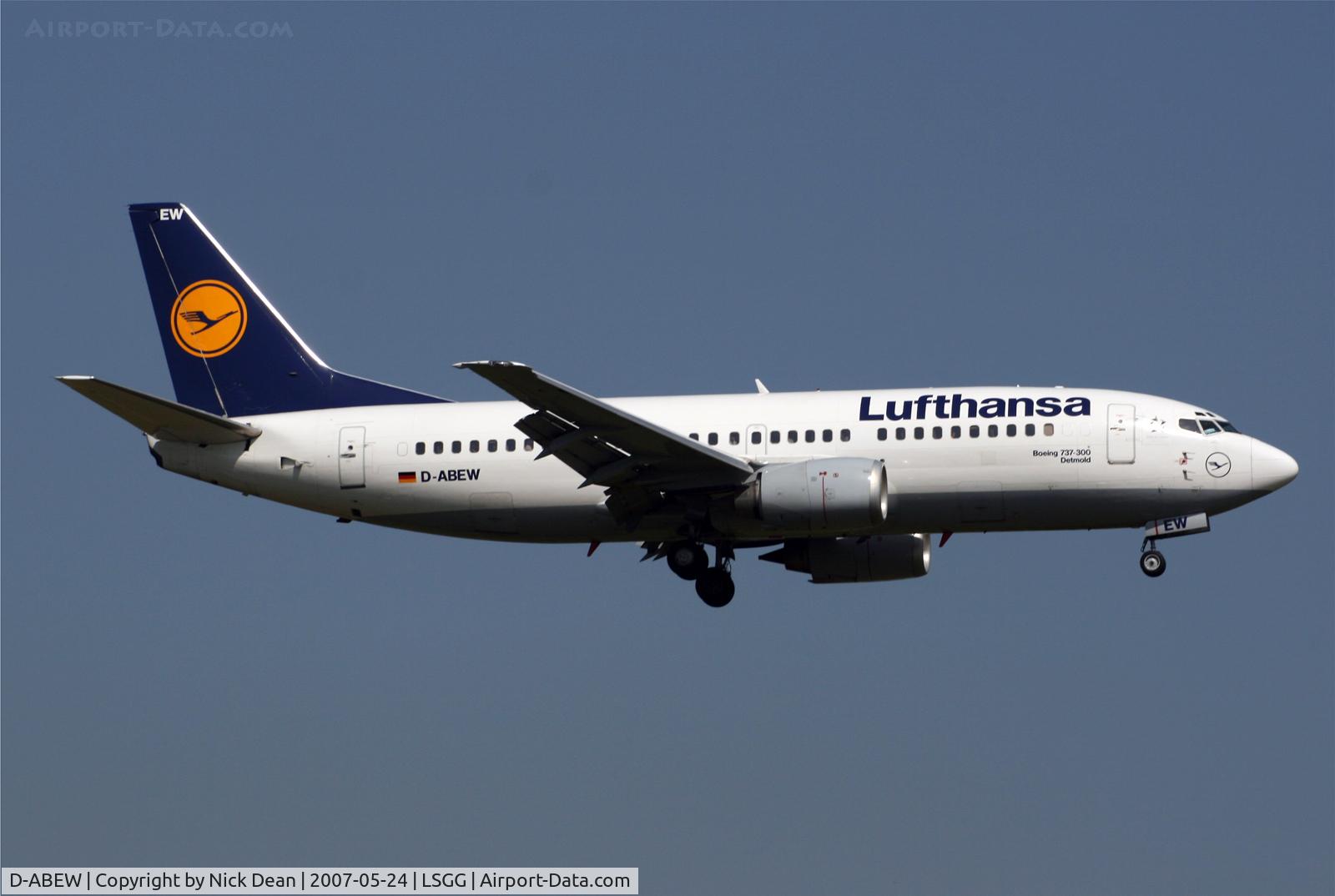 D-ABEW, 1995 Boeing 737-330 C/N 27905, /