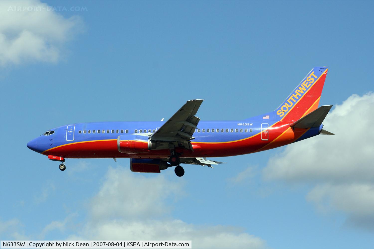 N633SW, 1996 Boeing 737-3H4 C/N 27936, /