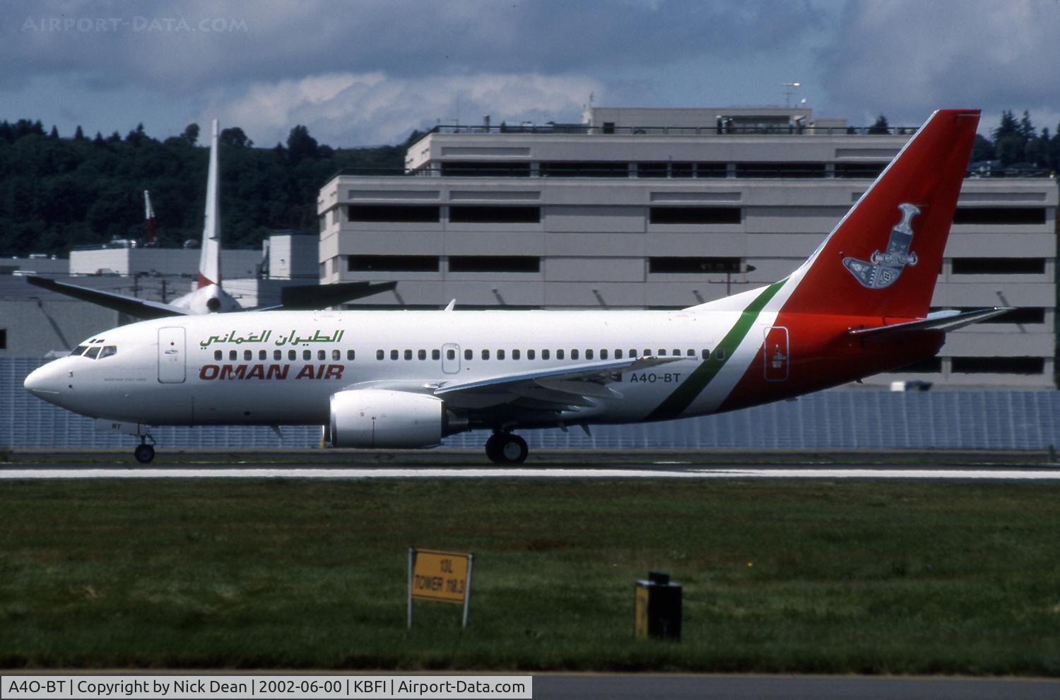 A4O-BT, 2002 Boeing 737-7Q8 C/N 28250, /