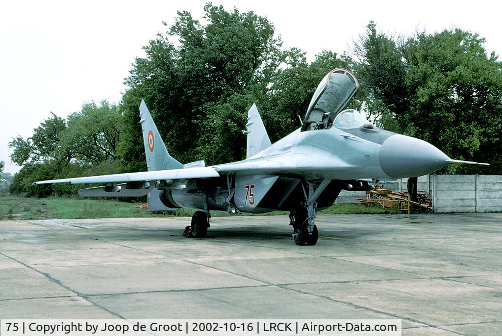 75, Mikoyan-Gurevich MiG-29 C/N 2960532375/4309, Operating the MiG-29 is too expensive for most of the (former) East European countries. The Rumanian MiG-29 were due for an update, but instead they are up for sale now. Any offers?