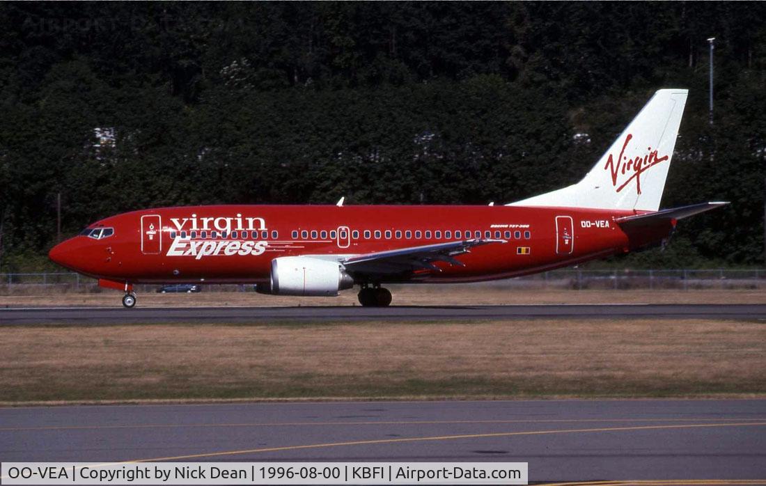 OO-VEA, 1996 Boeing 737-36M C/N 28332, Scanned from a slide
