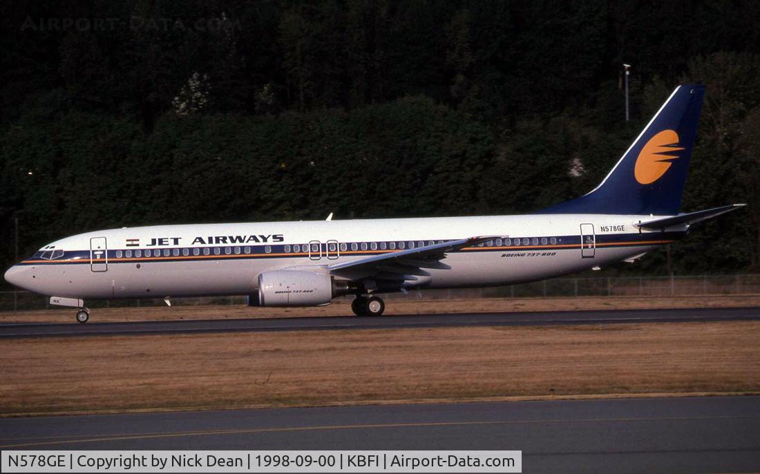 N578GE, 1998 Boeing 737-86N C/N 28578, /