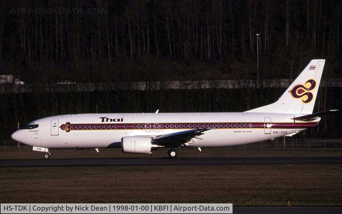 HS-TDK, 1998 Boeing 737-4D7 C/N 28701, /