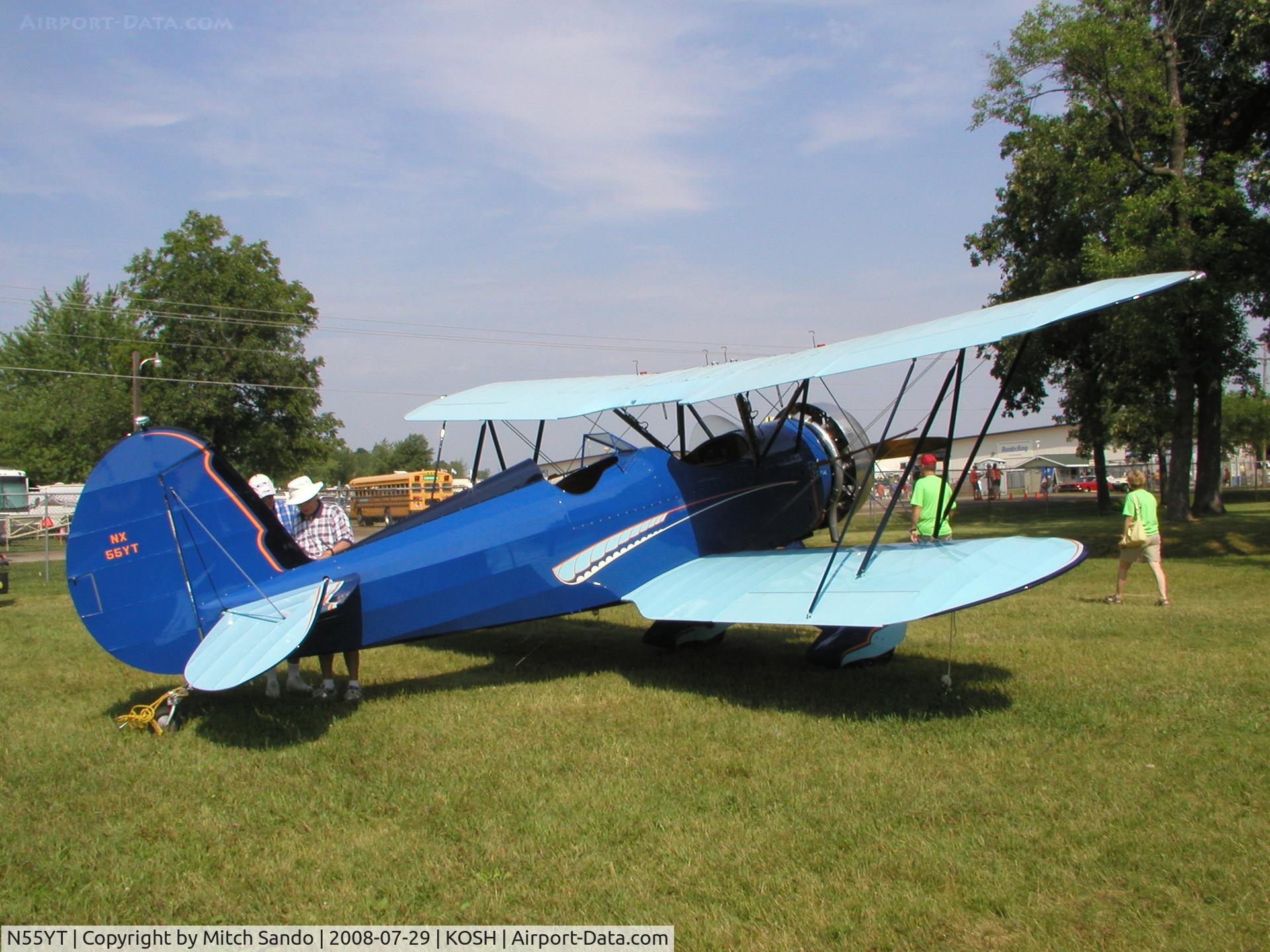 N55YT, Waco YMF C/N 2004, EAA AirVenture 2008.