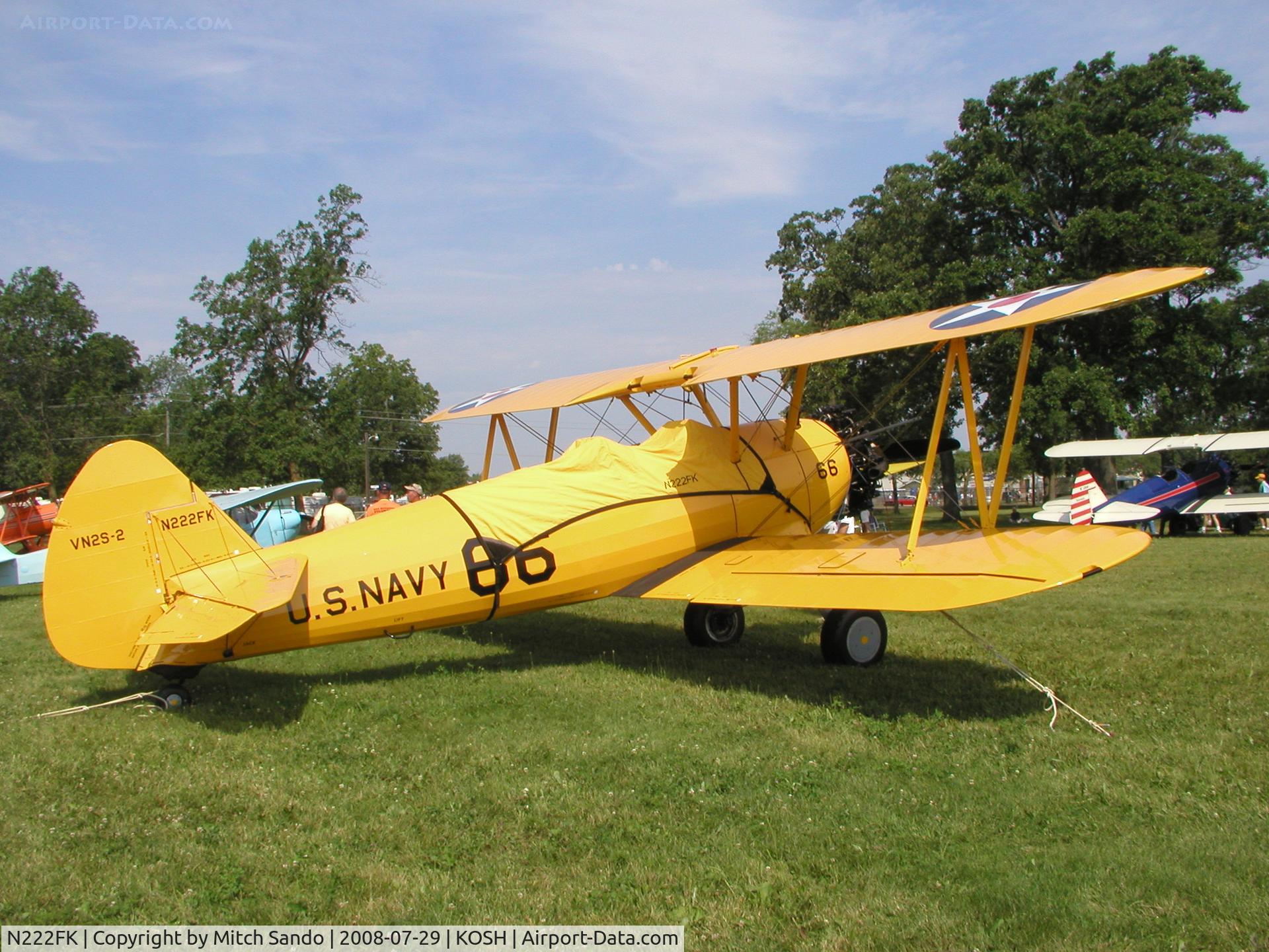 N222FK, 1943 Boeing A75 C/N 75-4559, EAA AirVenture 2008.